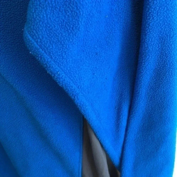 Columbia Mens L Pull Over Quarter Zip Up Fleece Mock Neck Sweatshirt‎ Blue - Picture 4 of 8